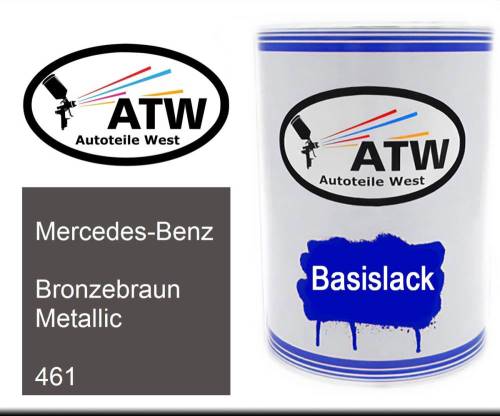 Mercedes-Benz, Bronzebraun Metallic, 461: 500ml Lackdose, von ATW Autoteile West.